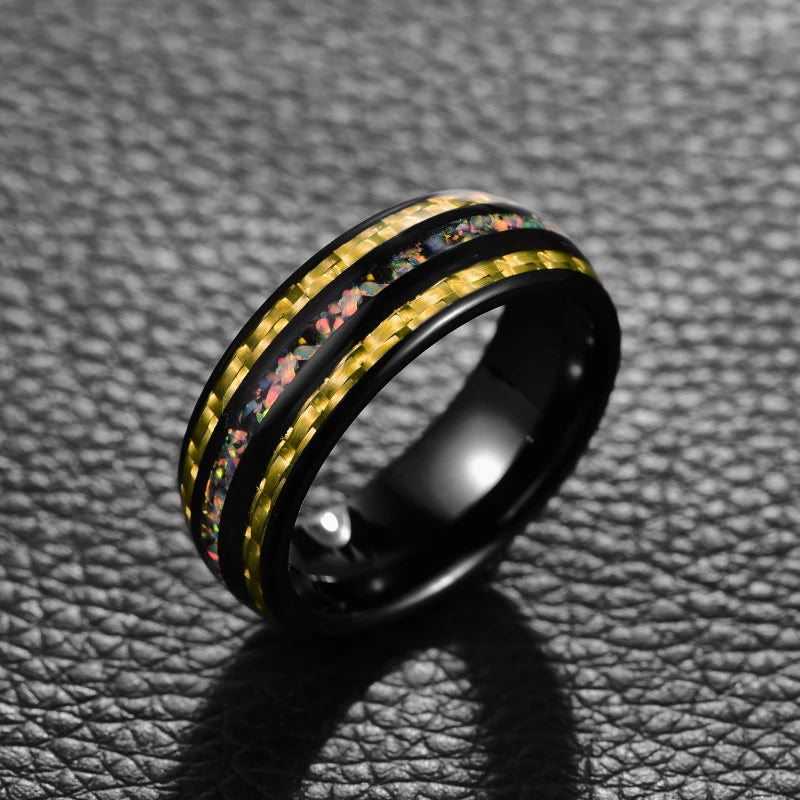 Tungsten Carbide Carbon Fiber Ring