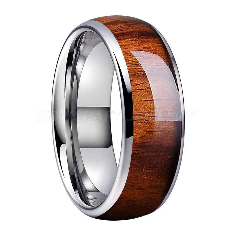 Tungsten Carbide Wood Ring