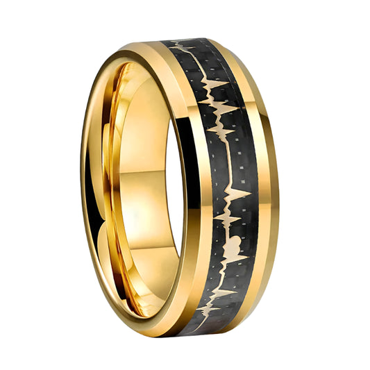 Tungsten and Carbon Fiber Ring