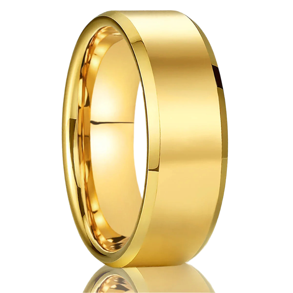 Tungsten Gold Mens Wedding Ring