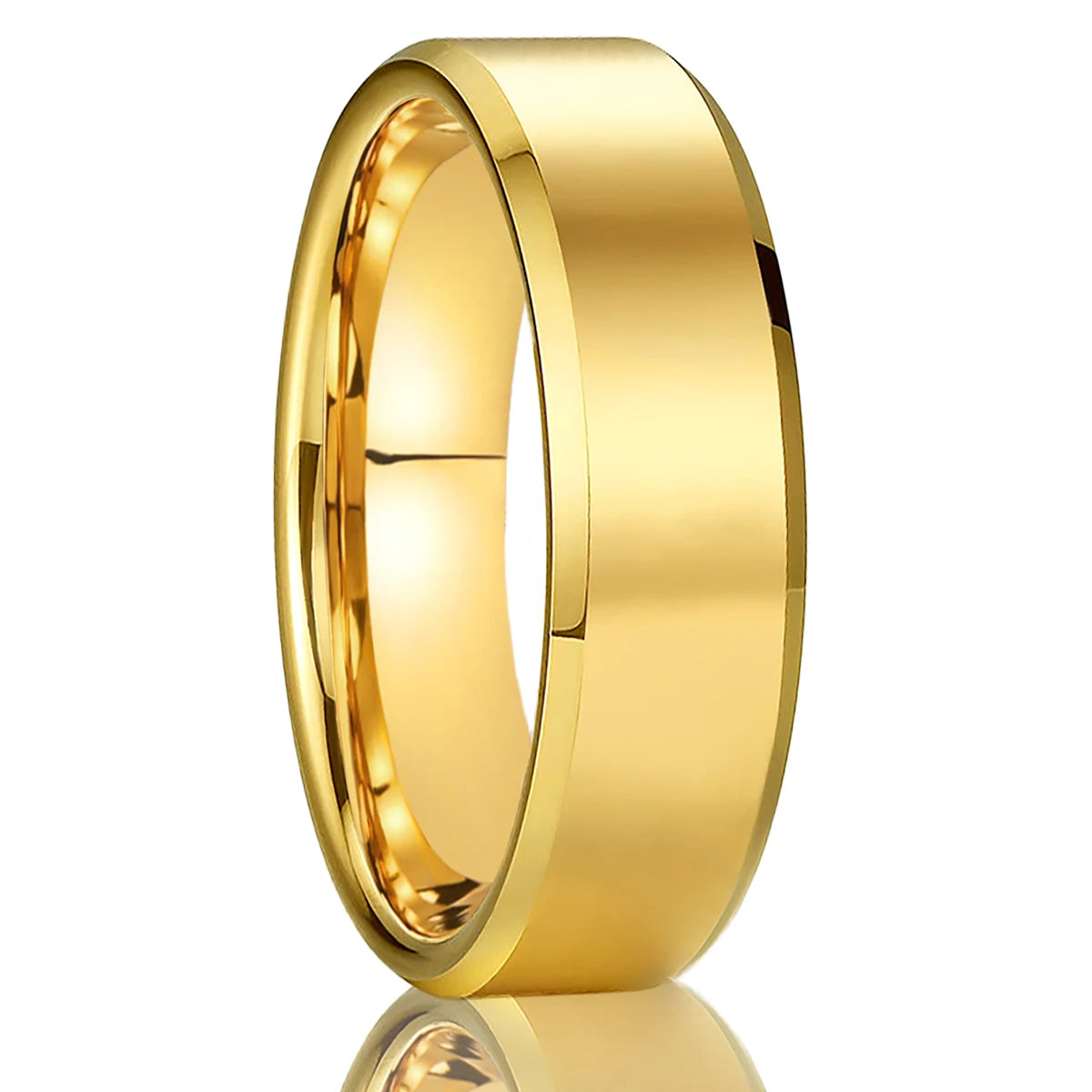 Tungsten Gold Mens Wedding Ring