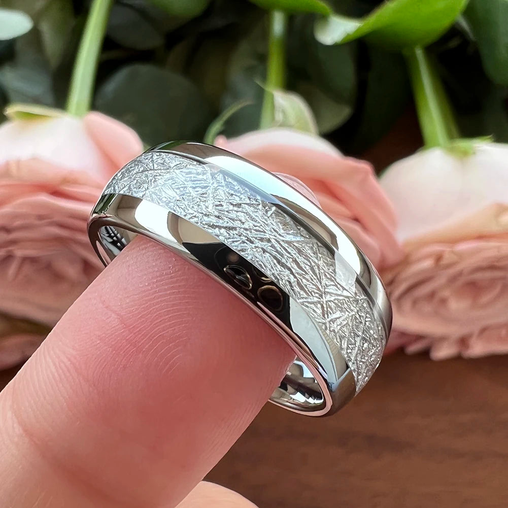 Tungsten Meteorite Ring