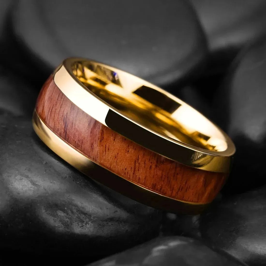Tungsten Wood Wedding Ring