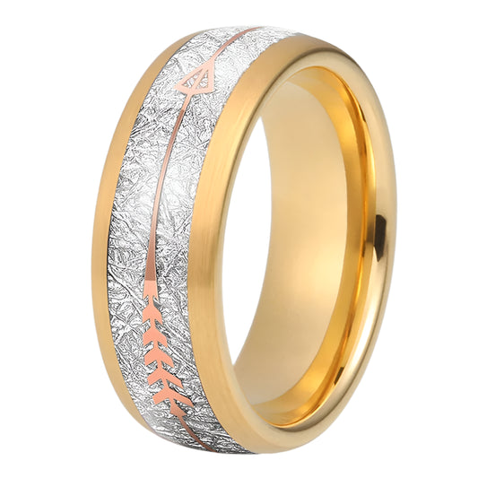 Tungsten Meteorite Wedding Ring