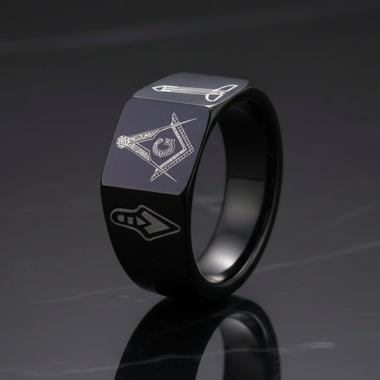 Vacuum Plated Tungsten Carbide Ring