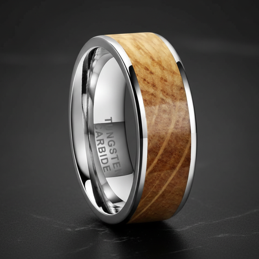 Whisky_Barrel_Oak_Tungsten_Wedding_Band