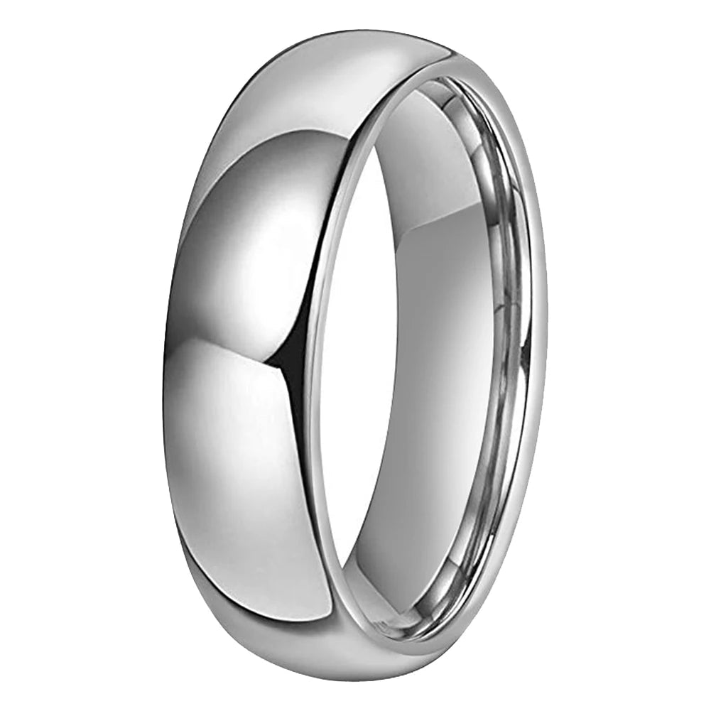 White Tungsten Carbide Ring