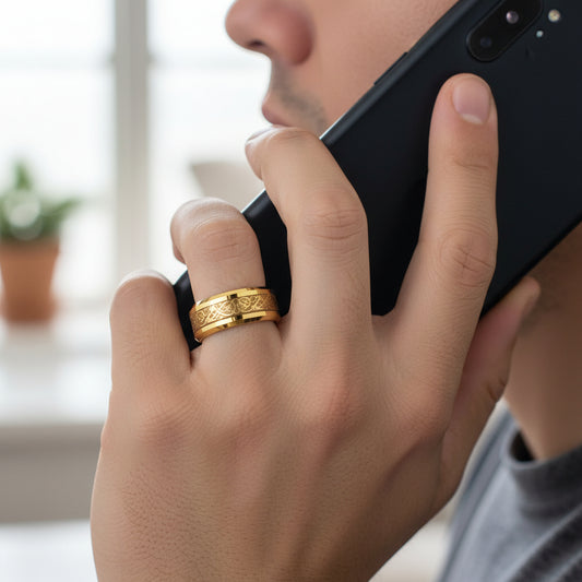 Yellow Tungsten Ring