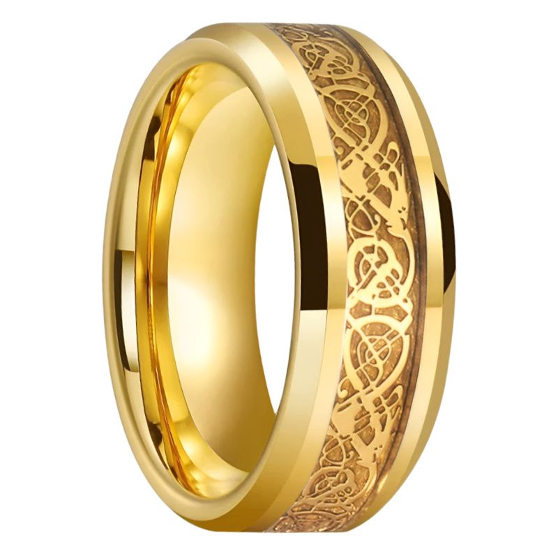 Yellow Tungsten Ring