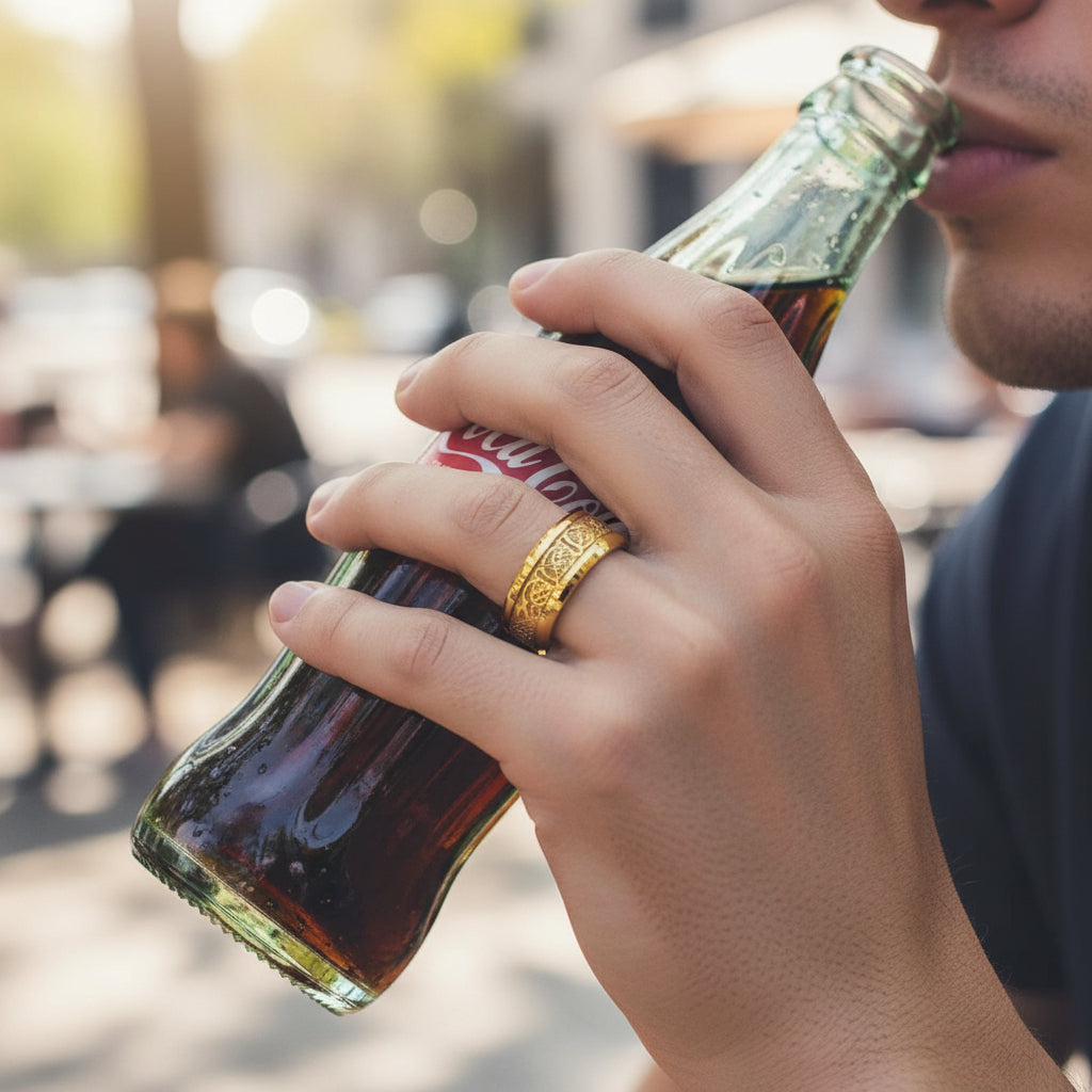 Yellow Tungsten Ring