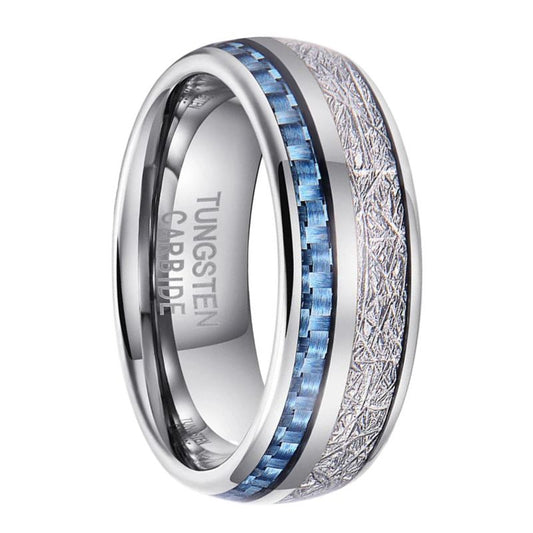Tungsten Carbon Fiber Inlay Ring