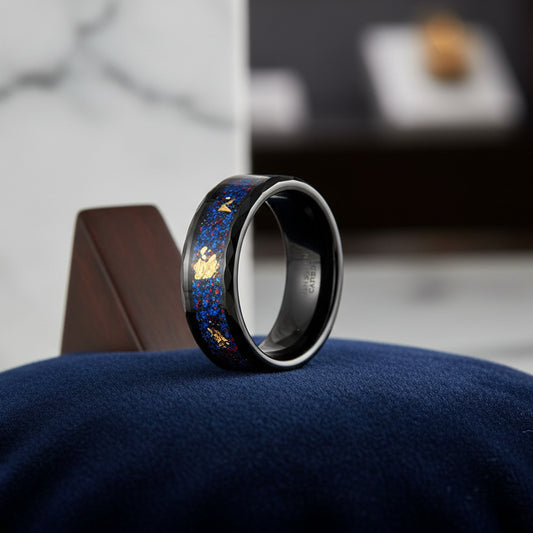 hammered engagement ring