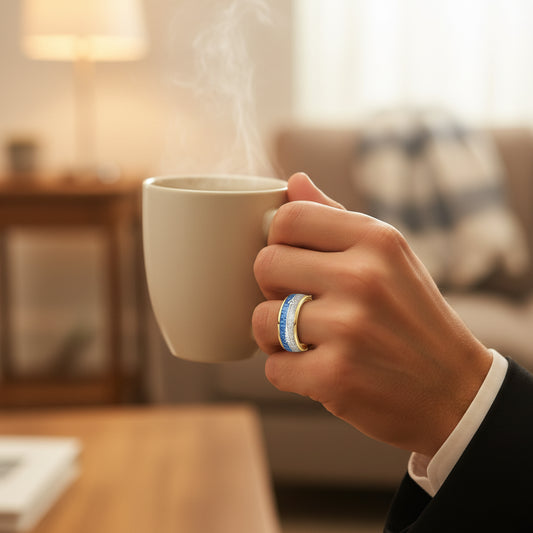 mens carbon fiber engagement ring