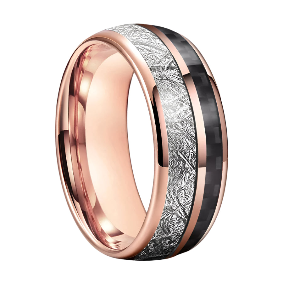 polished comfort fit tungsten ring