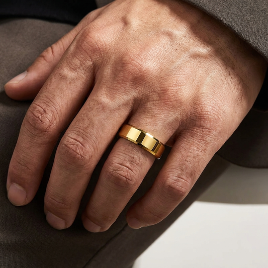 The Prestige — Gold Plated Tungsten Carbide Ring
