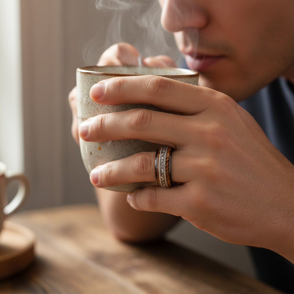 tungsten ring with aluminum