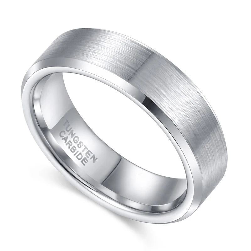 unisex tungsten wedding band