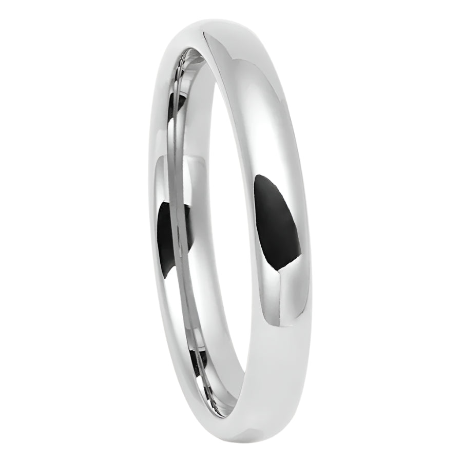 white tungsten ring