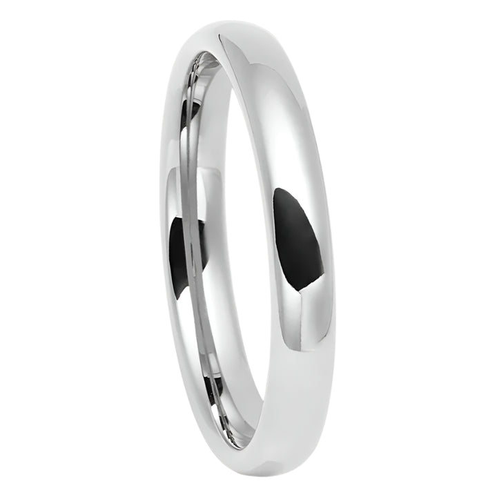 white tungsten ring
