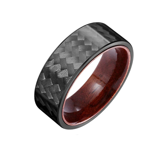 wood and carbon fiber ring