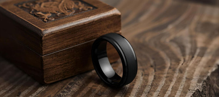 Black Tungsten Rings