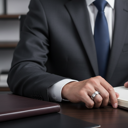 100% Pure Tungsten Carbide Wedding Ring