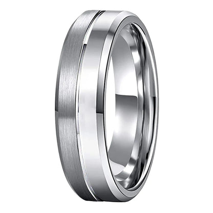 100% Pure Tungsten Carbide Wedding Ring