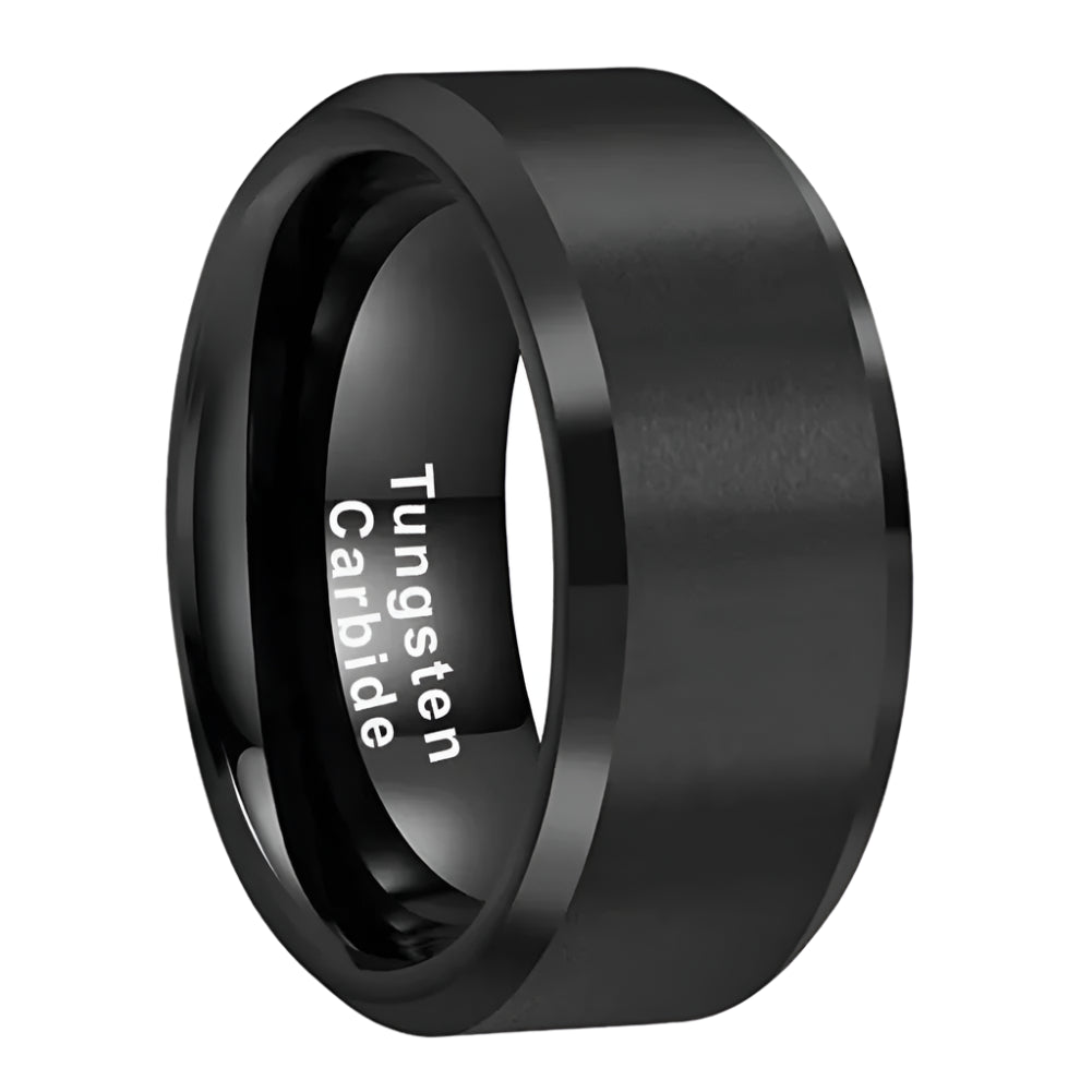 10mm Black Tungsten Ring