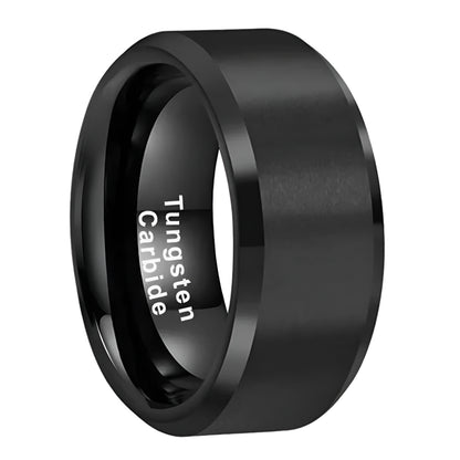 10mm Black Tungsten Ring