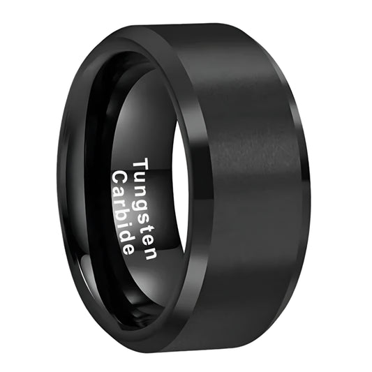 10mm Black Tungsten Ring