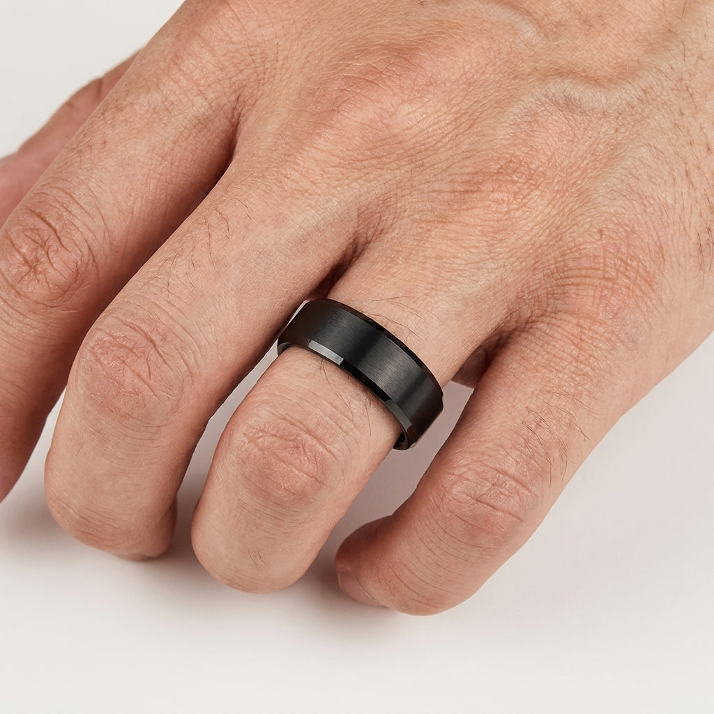 10mm_Black_Tungsten_Ring