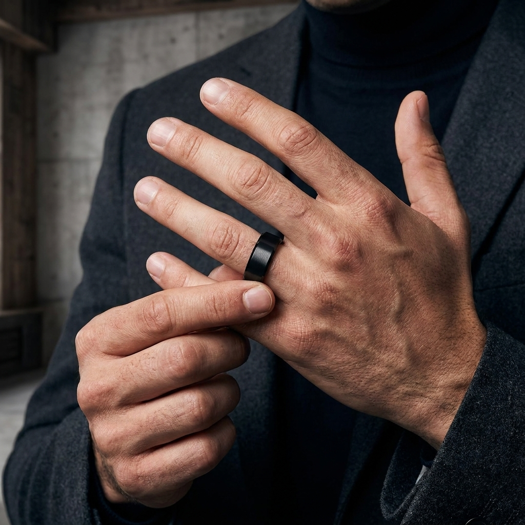 10mm Brushed Tungsten Wedding Band for men

