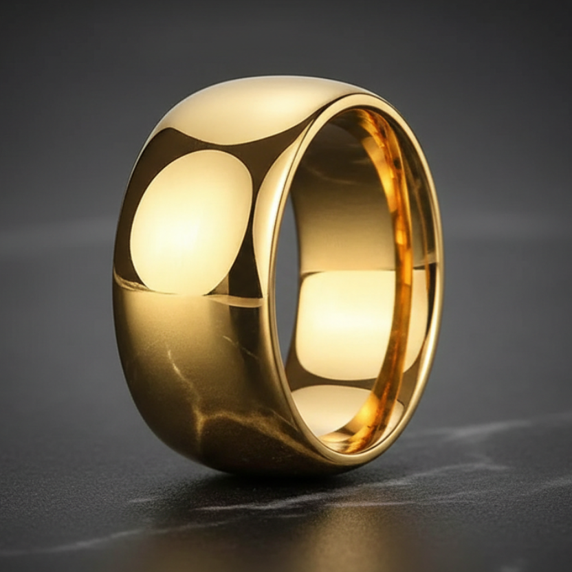 10mm_Men-Gold_Tungsten_Wedding_Ring