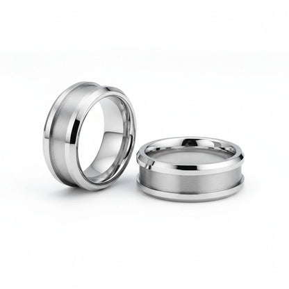 10mm Tungsten Blank Ring