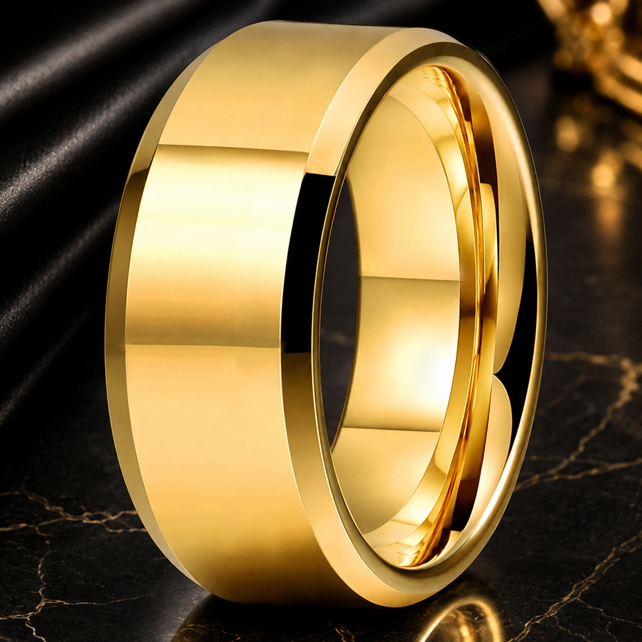 10mm Tungsten Wedding Band for Men