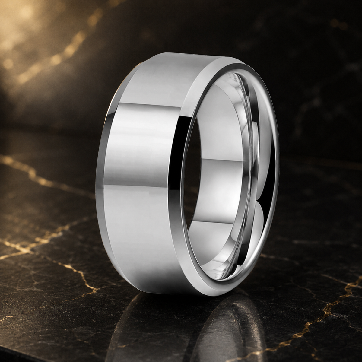10mm Tungsten Wedding Band for Men