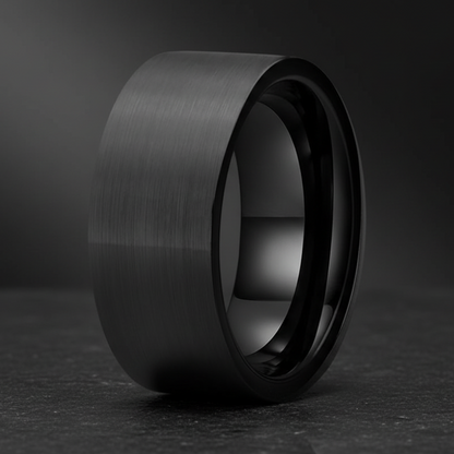 12MM Black Tungsten Wedding Band