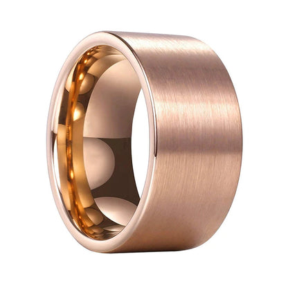 12mm Rose Gold Tungsten Ring