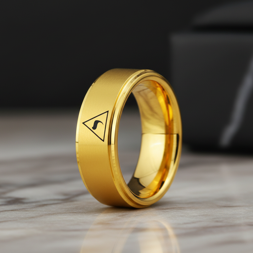 14th degree Freemason Tungsten ring