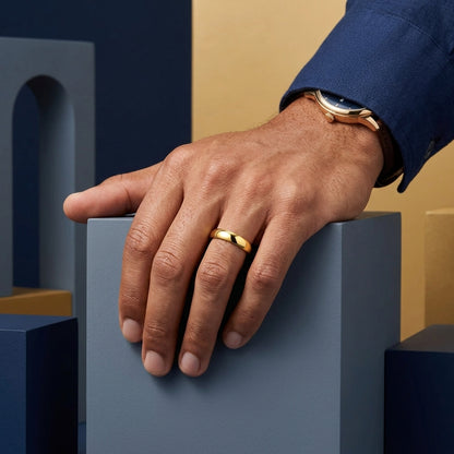2MM Gold Tungsten Wedding Band