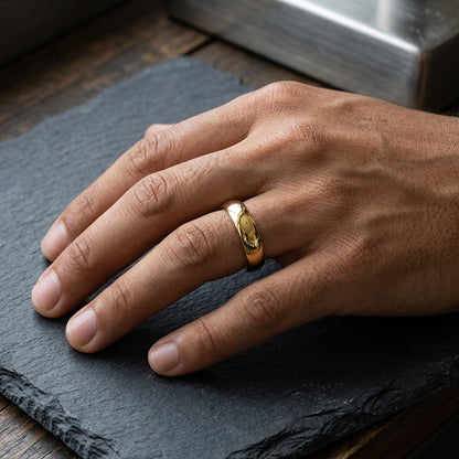 3mm Gold Tungsten Ring