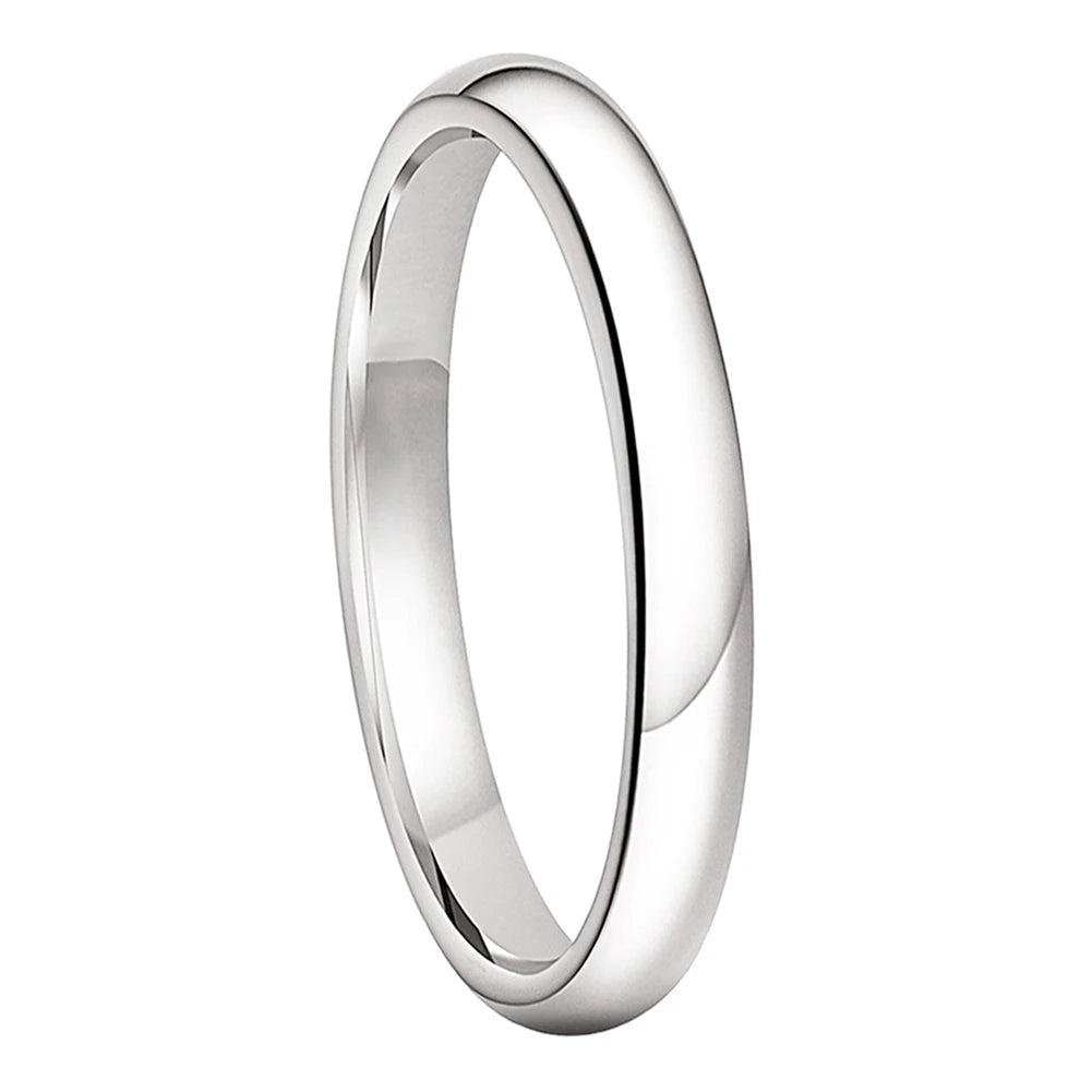 3mm White Tungsten Men’s Wedding Band