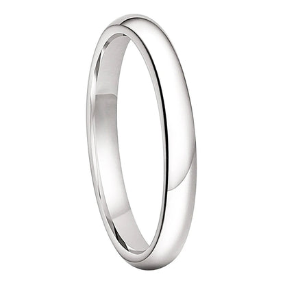 3mm White Tungsten Men’s Wedding Band