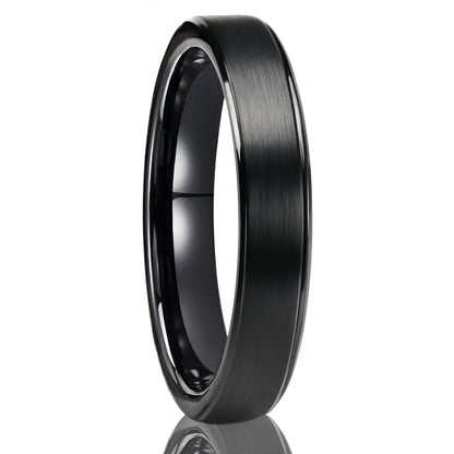 4MM Black Tungsten Ring