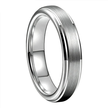 4mm Brushed Tungsten Carbide Ring