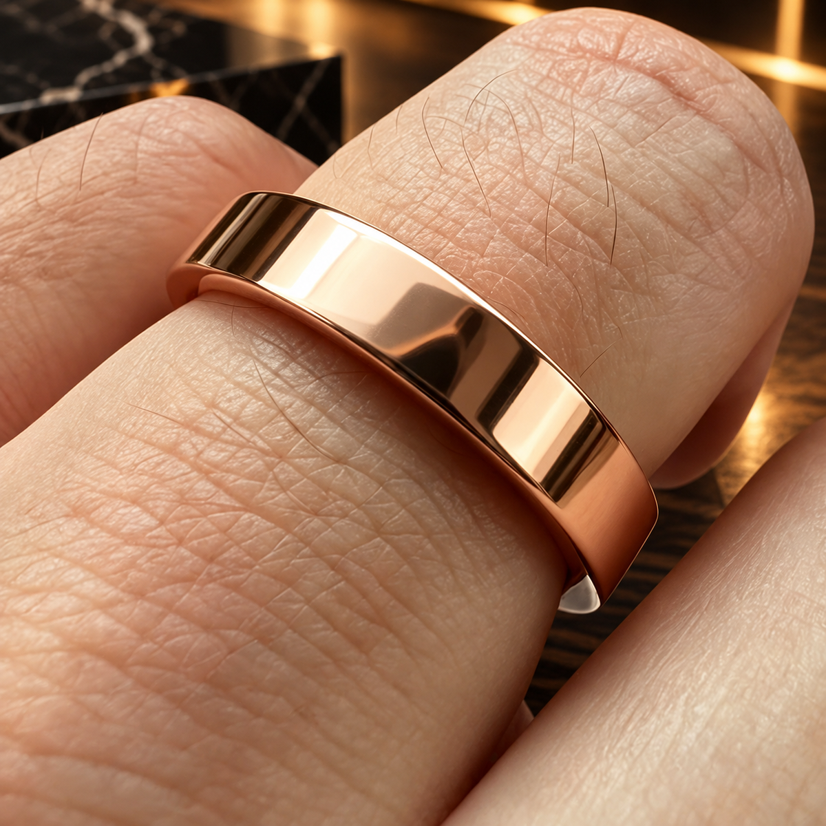 4mm Beveled Polished Tungsten Carbide Ring