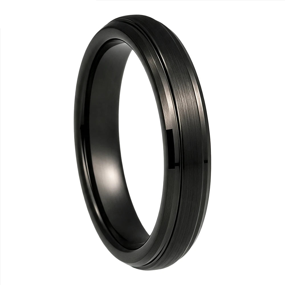 4mm Brushed Tungsten Carbide Ring