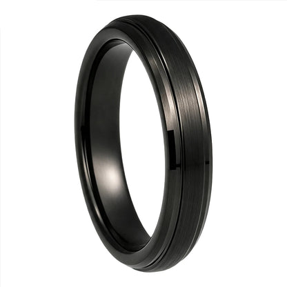 4mm Brushed Tungsten Carbide Ring