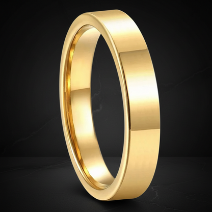 4mm Gold Tungsten Ring for Women