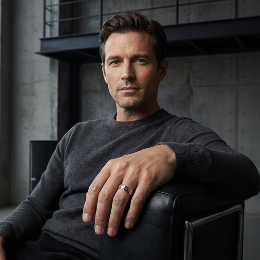 4mm brushed tungsten wedding band